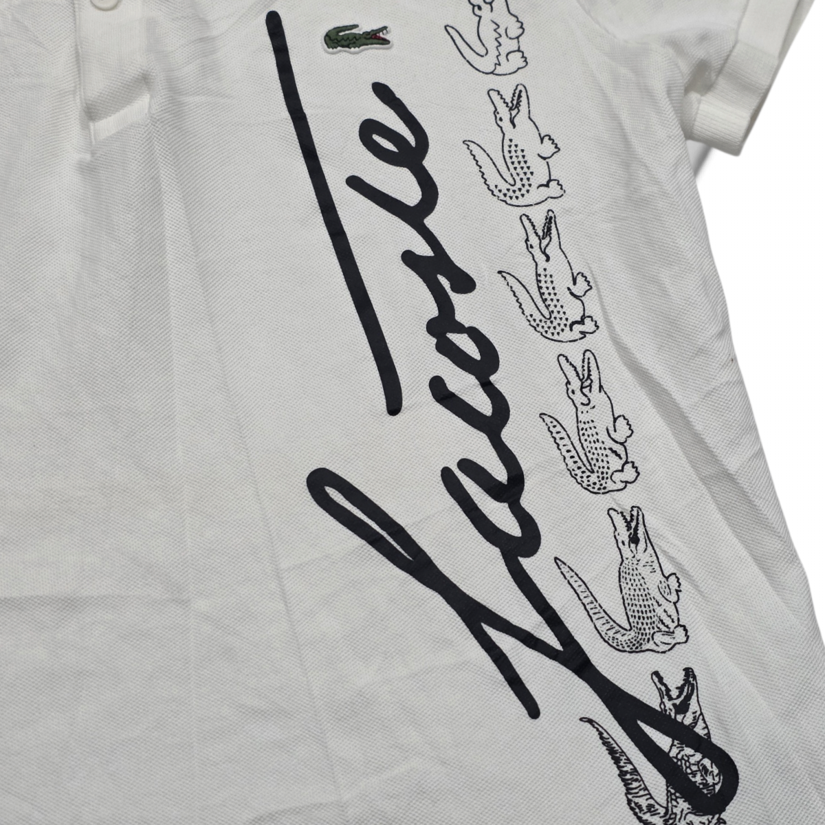 Playera Lacoste Mediana M Blanco Polo