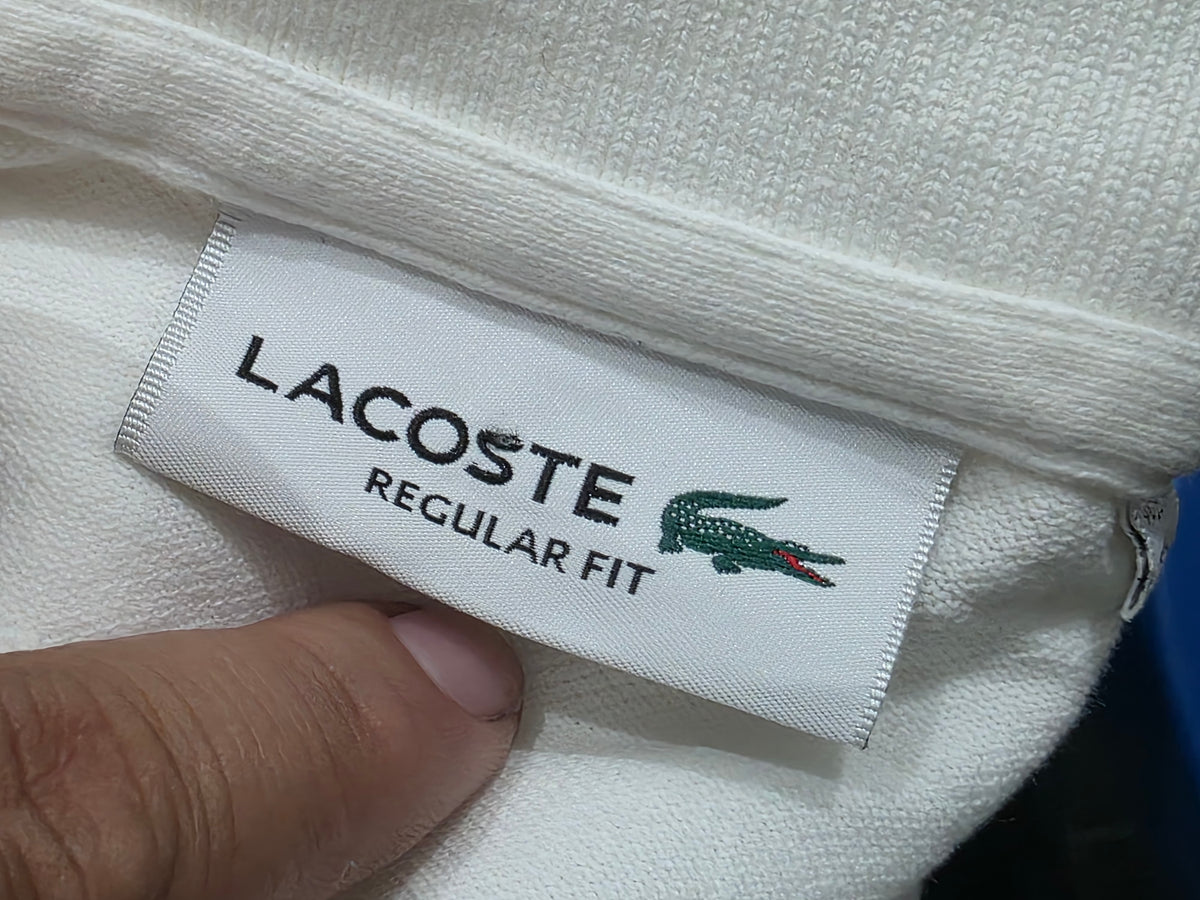 Playera Lacoste Mediana M Blanco Polo