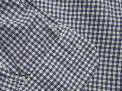 Camisa Ralph Lauren Mediana M Morado Cuadros Pony Verde