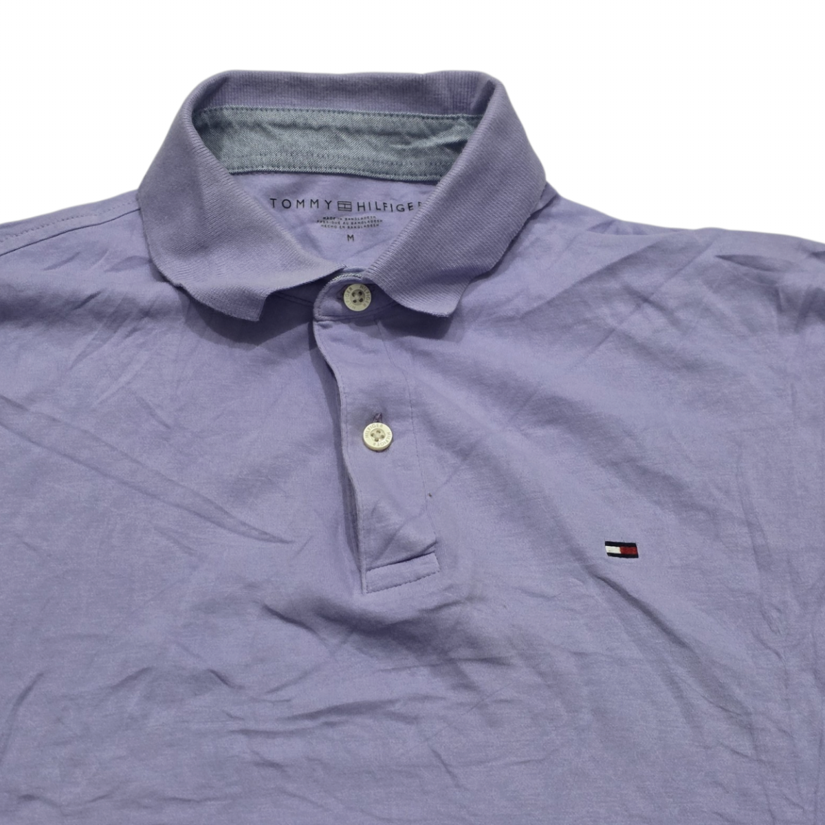 Playera Tommy Hilfiger Mediana M Polo Morado
