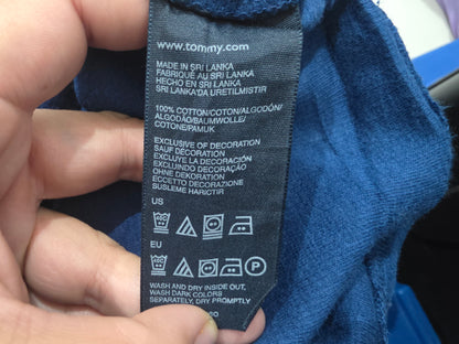 Sueter Tommy Hilfiger Grande L Azul Cierre Corto