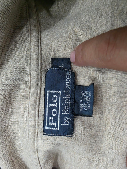 Sueter Ralph Lauren Grande L Cafe Pony Verde Cierre Corto