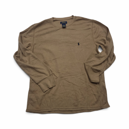 Playera Ralph Lauren Grande L Cafe Pony Azul Manga Larga