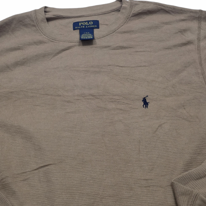 Playera Ralph Lauren Grande L Cafe Pony Azul Manga Larga