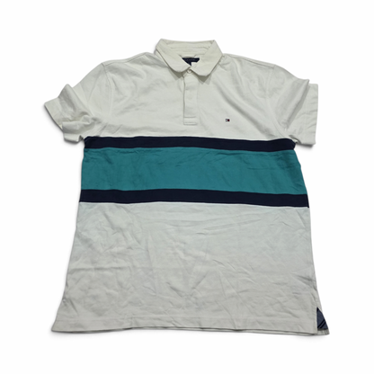 Playera Tommy Hilfiger Grande L Polo Blanca Linea