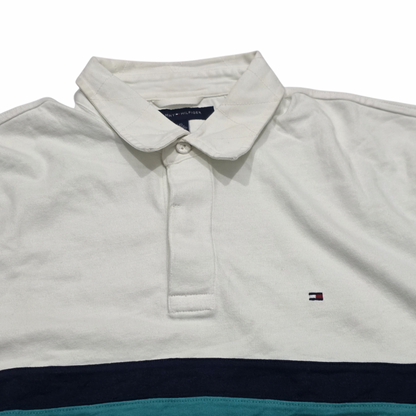Playera Tommy Hilfiger Grande L Polo Blanca Linea