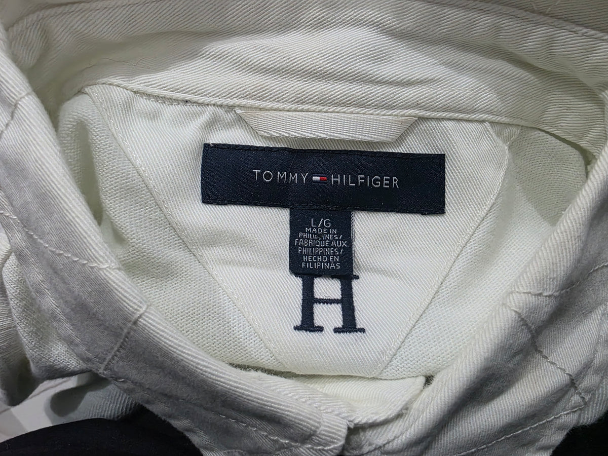 Playera Tommy Hilfiger Grande L Polo Blanca Linea