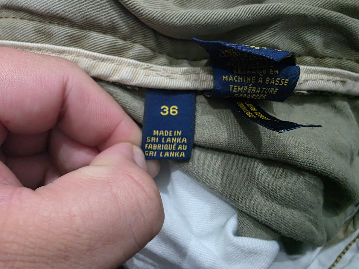 Bermuda Ralph Lauren Talla 36 Cargo Verde