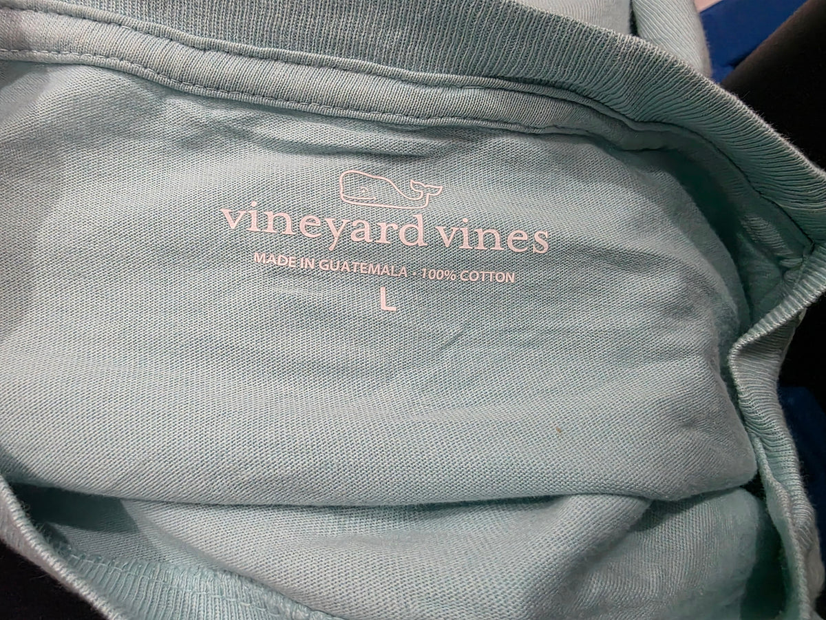Playera Vineyard Vines Grande L Azul Agua