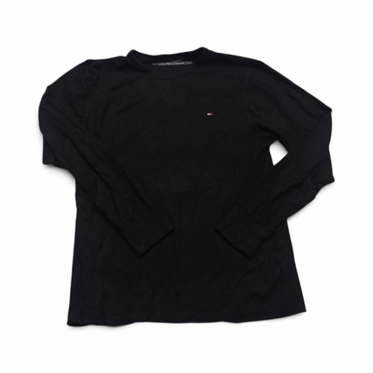 Playera Tommy Hilfiger Grande L Negro Manga Larga