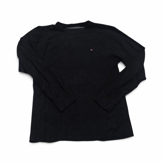 Playera Tommy Hilfiger Grande L Negro Manga Larga
