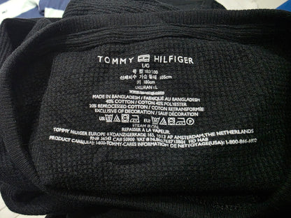 Playera Tommy Hilfiger Grande L Negro Manga Larga