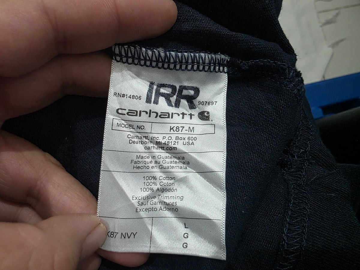 Playera Carhartt Grande L Azul Loose Fit
