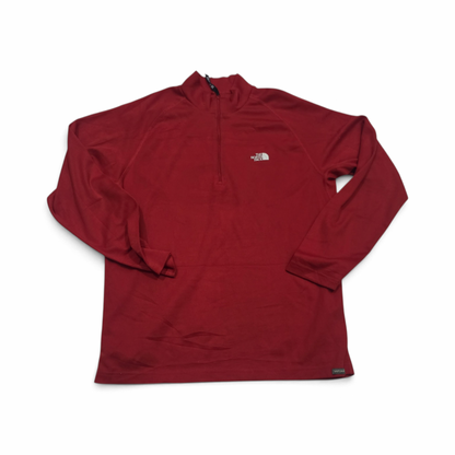 Playera The North Face Grandel Rojo Cierre Corto Manga Larga