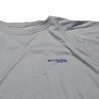 Playera Columbia Xgrande Xl Gris Manga Larga