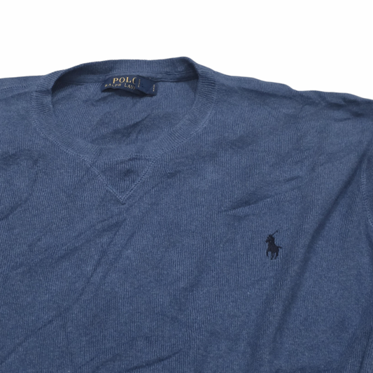 Sueter Ralph Lauren Xgrande Xl Azul Pony Azul Cuello Redondo