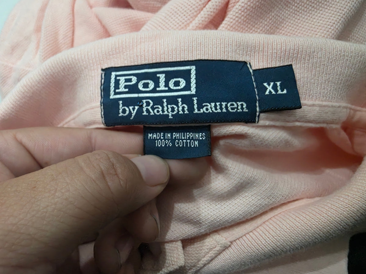 Playera Ralph Lauren Xgrande Xl Polo Rosa Manga Larga