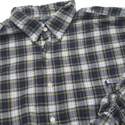Camisa Ralph Lauren Xgrande Xl Blake Verde Cuadro