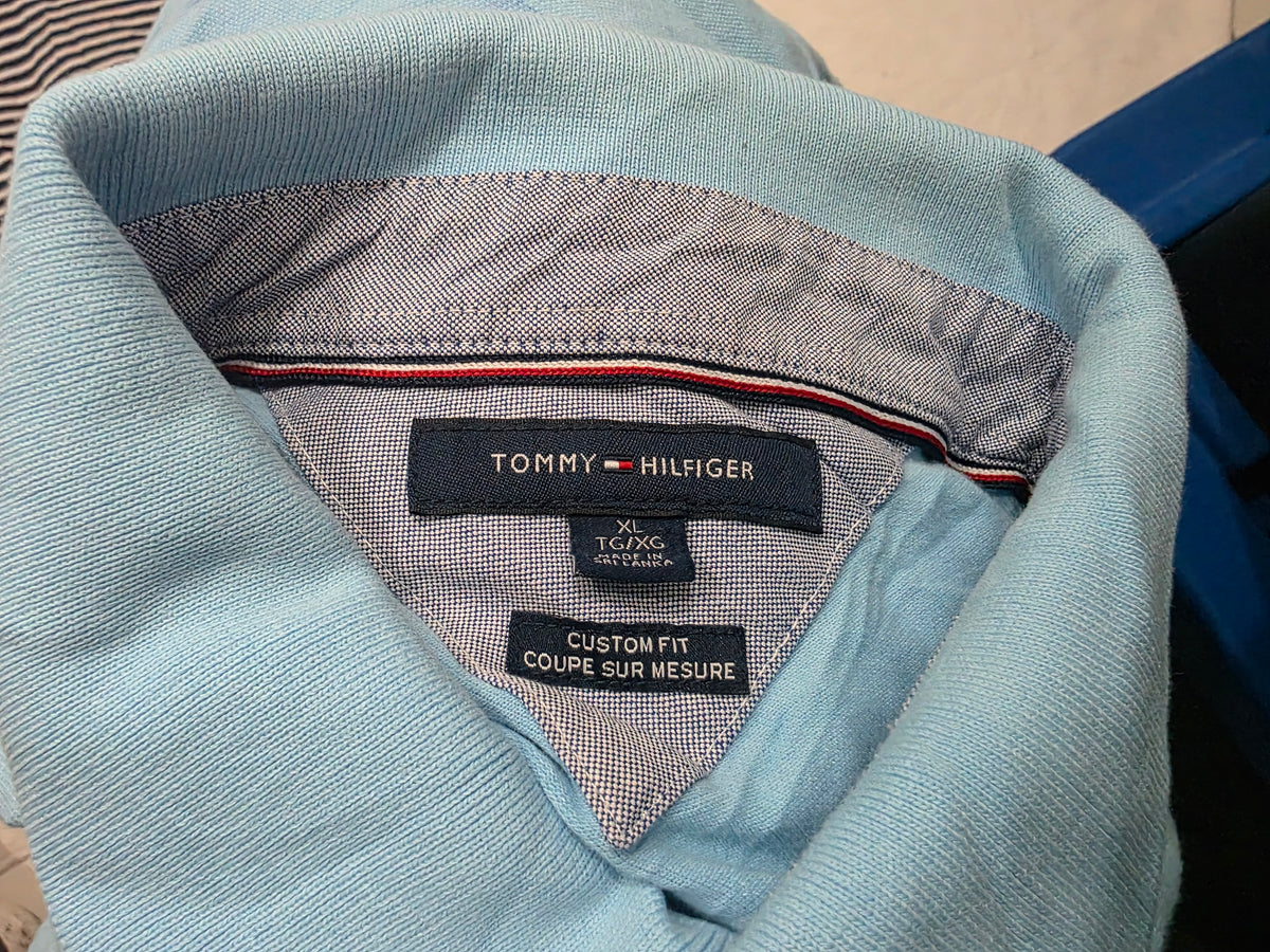 Playera Tommy Hilfiger Xgrande Xl Polo Azul Claro