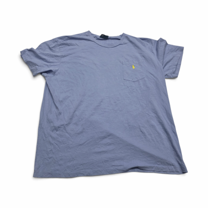 Playera Ralph Lauren Xgrande Azul Claro Pony Amarillo Bolsa