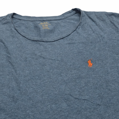 Playera Ralph Lauren Xgrande Xl Azul Pony Naranja