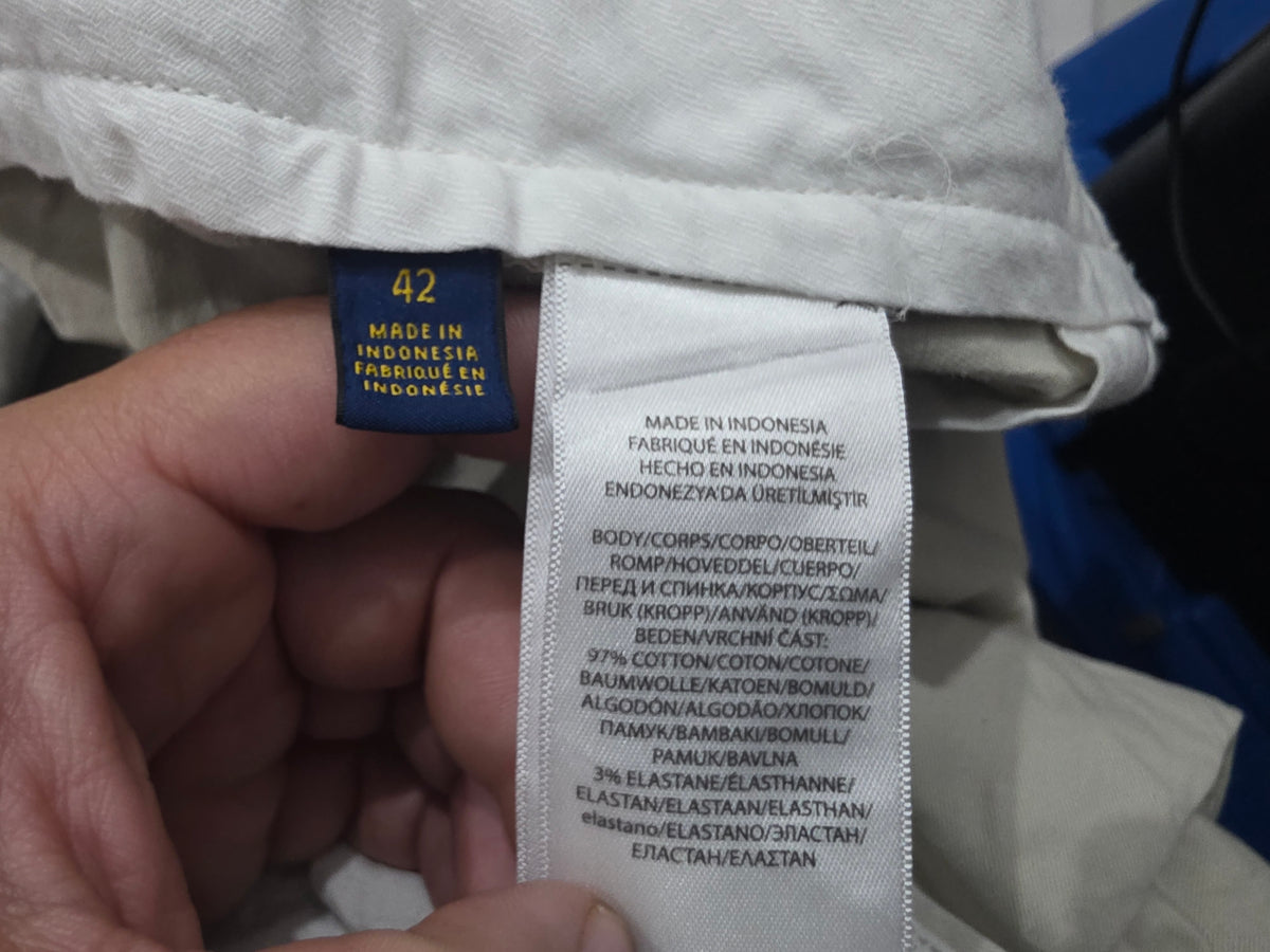 Bermuda Ralph Lauren Talla 42 Beige Stretch Classic