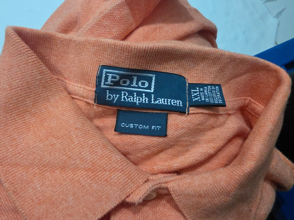 Playera Ralph Lauren Xxl Polo Custom Fit Naranja
