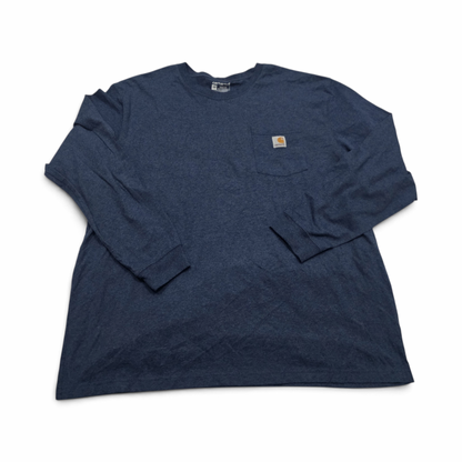 Playera Carhartt 2xl Loose Fit Azul Manga Larga