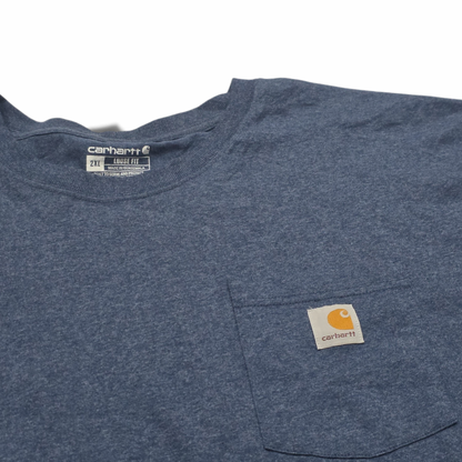 Playera Carhartt 2xl Loose Fit Azul Manga Larga