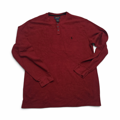Playera Ralph Lauren 2xl Rojo Manga Larga