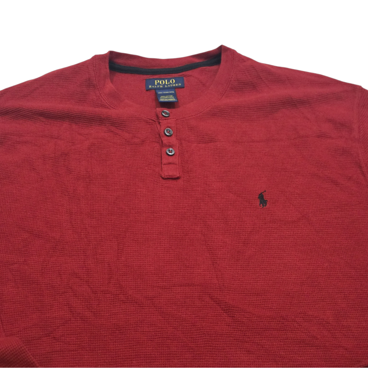 Playera Ralph Lauren 2xl Rojo Manga Larga