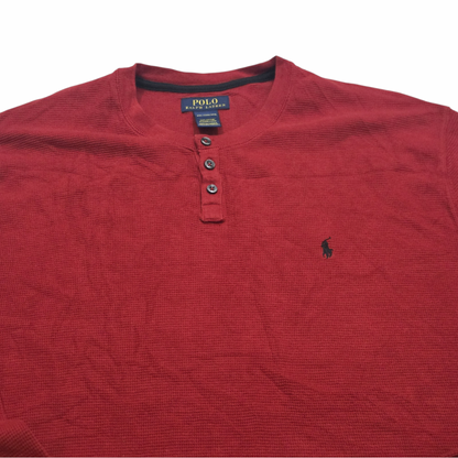 Playera Ralph Lauren 2xl Rojo Manga Larga