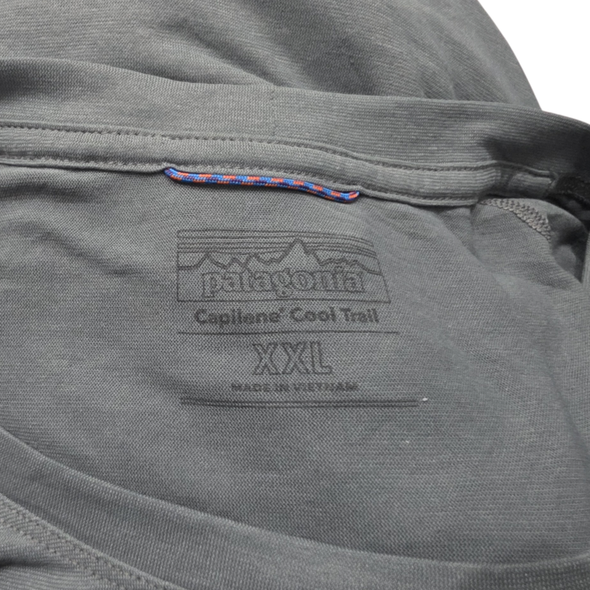 Playera Patagonia Xxl Gris Capilene Cool Trail Manga Larga