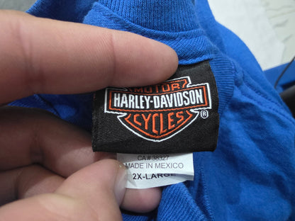 Playera Harley Davidson 2xl Georgia Azul