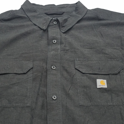 Camisa Carhartt 4xl Loose Fit Gris Manga Corta