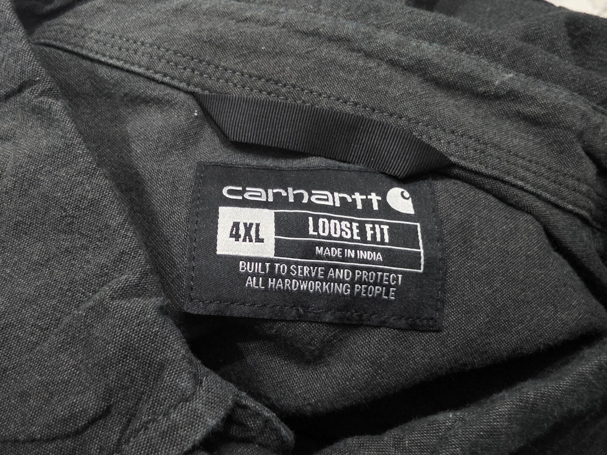 Camisa Carhartt 4xl Loose Fit Gris Manga Corta