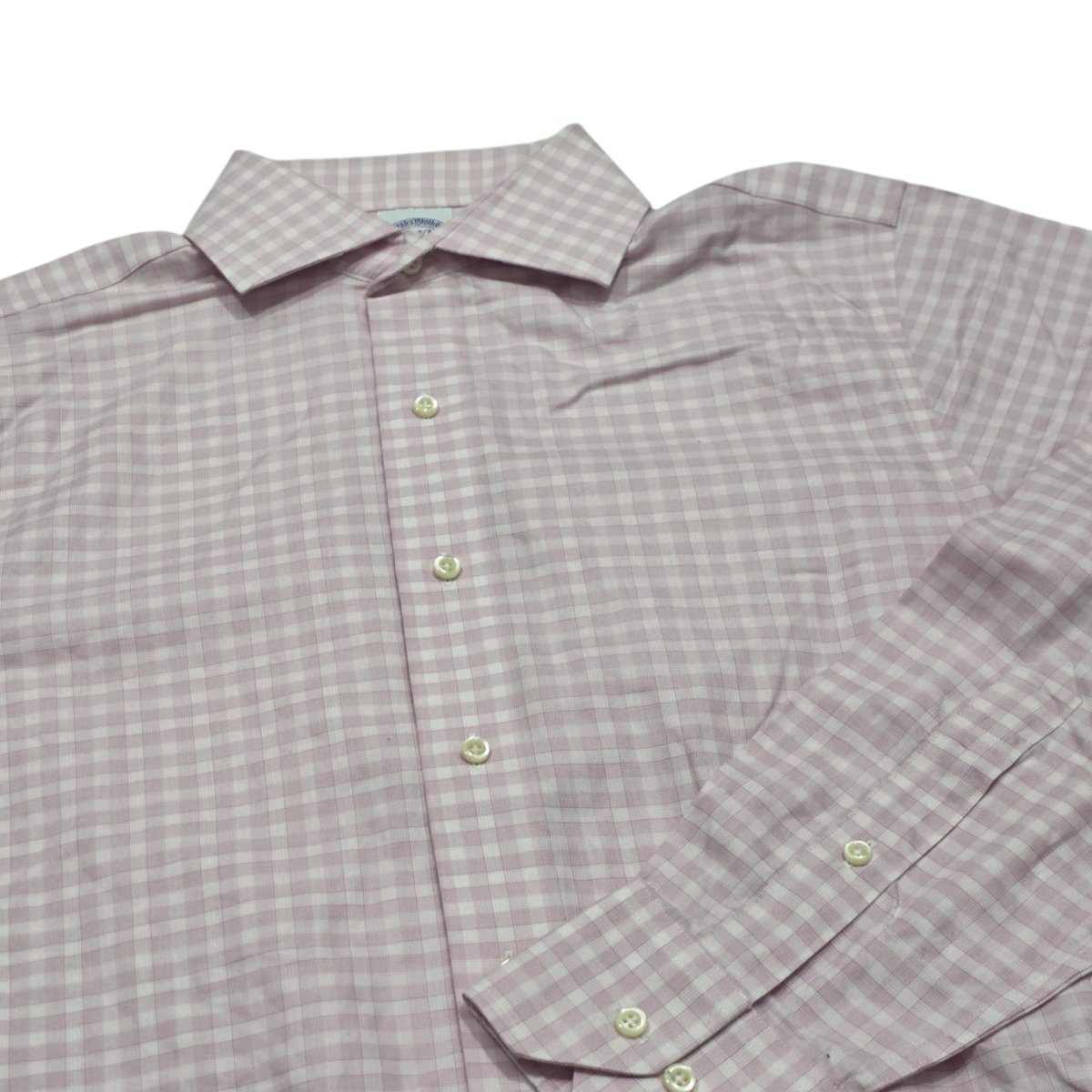 Camisa Brooks Brothers 14 1/2 2/3 Cuadro Rosa