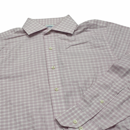 Camisa Brooks Brothers 14 1/2 2/3 Cuadro Rosa