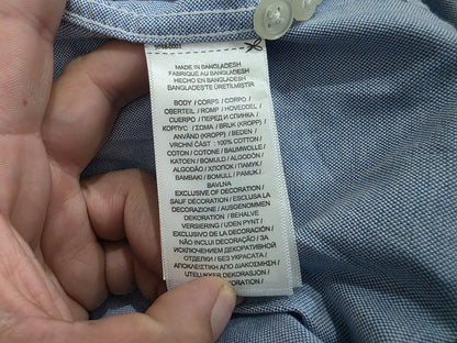 Camisa Ralph Lauren Grande L Slim Fit Azul Pony Colores