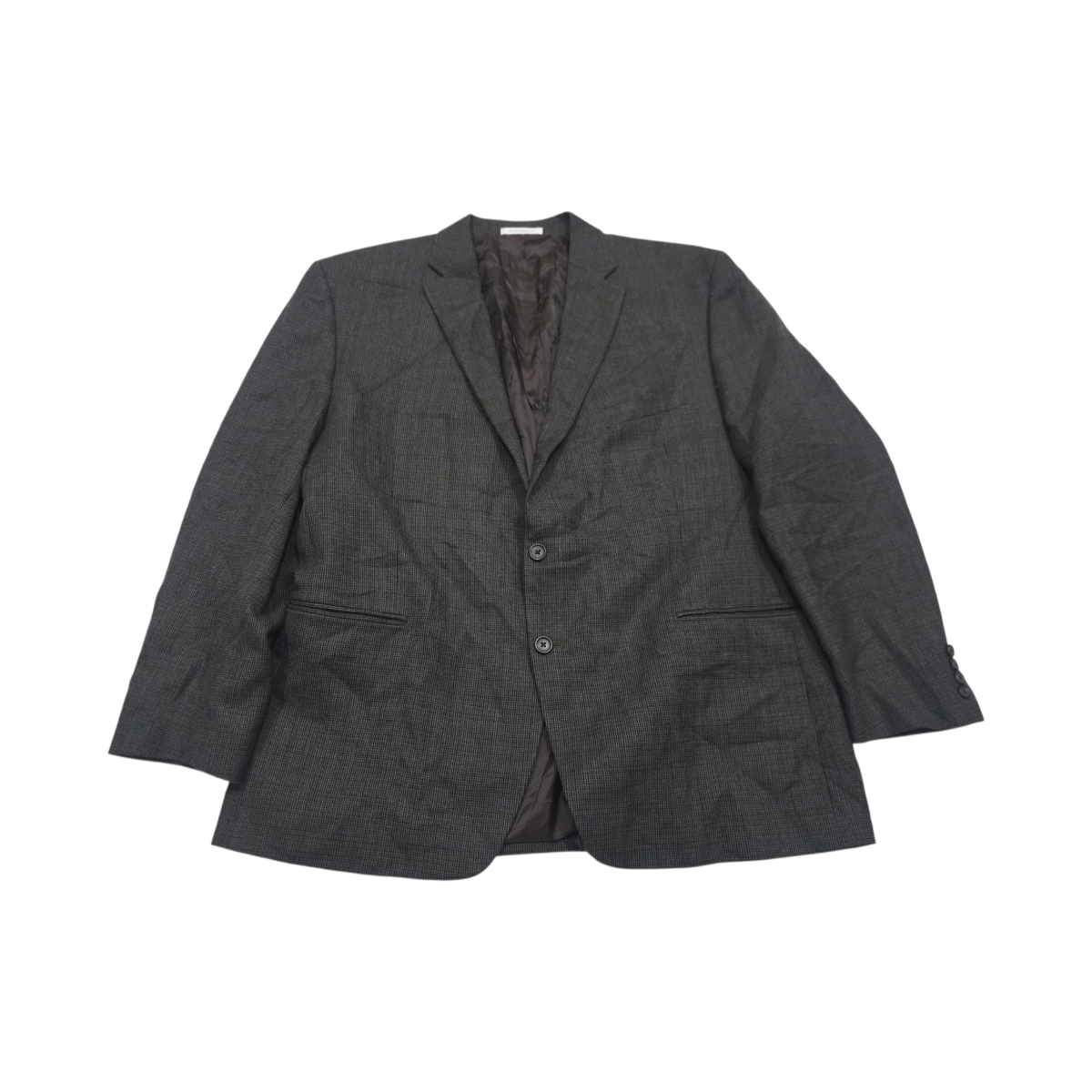 Saco Ralph Lauren 48r Verde Y Cafe Cuadros Lana