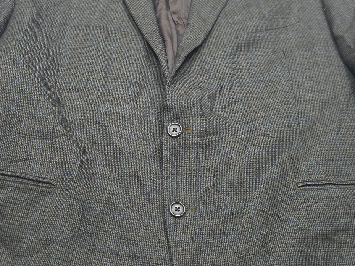 Saco Ralph Lauren 48r Verde Y Cafe Cuadros Lana