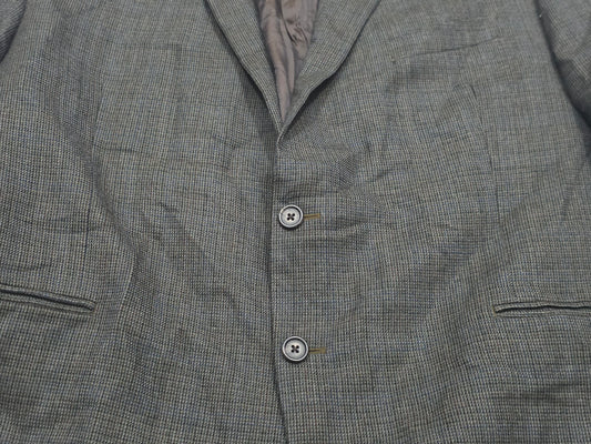 Saco Ralph Lauren 48r Verde Y Cafe Cuadros Lana