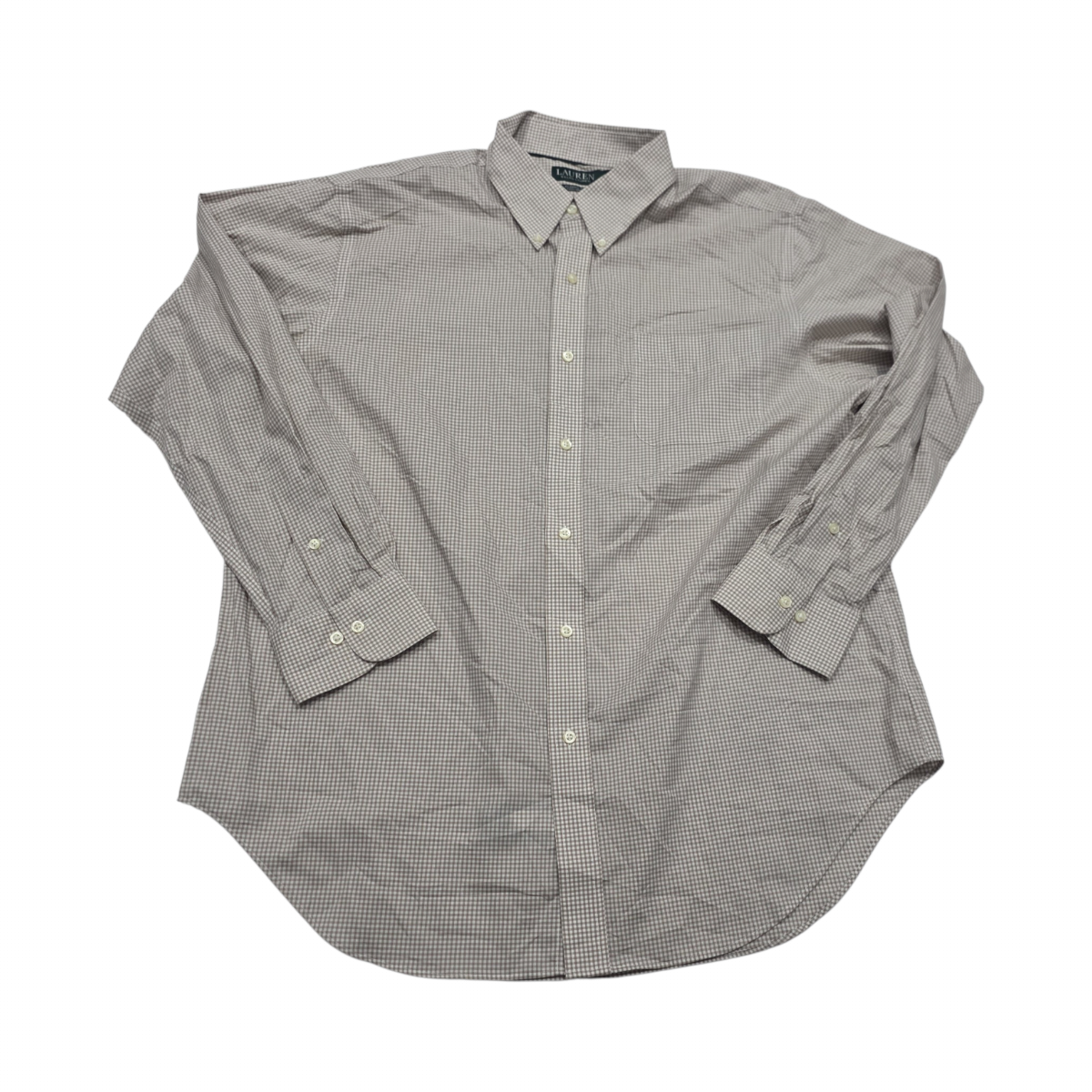Camisa Ralph Lauren 17 1/2 34-35 Classic Fit Cafe Claro