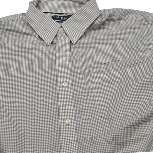 Camisa Ralph Lauren 17 1/2 34-35 Classic Fit Cafe Claro