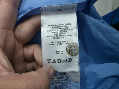 Camisa Columbia Xl Azul Claro Manga Corta