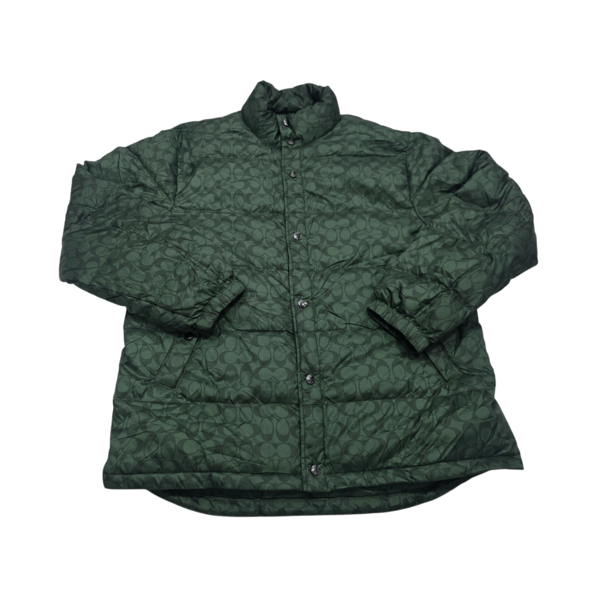 Chamarra Coach Print Xxl Verde