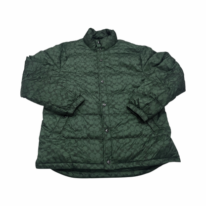 Chamarra Coach Print Xxl Verde