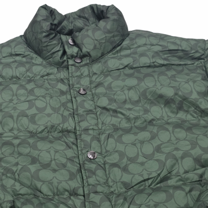 Chamarra Coach Print Xxl Verde
