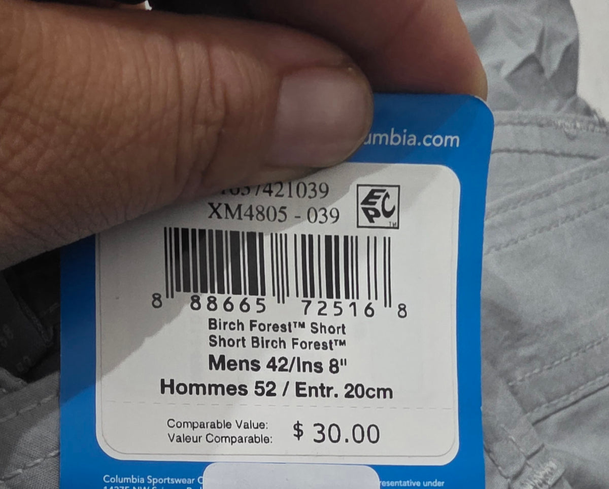 Bermuda Columbia Talla 42 Gris