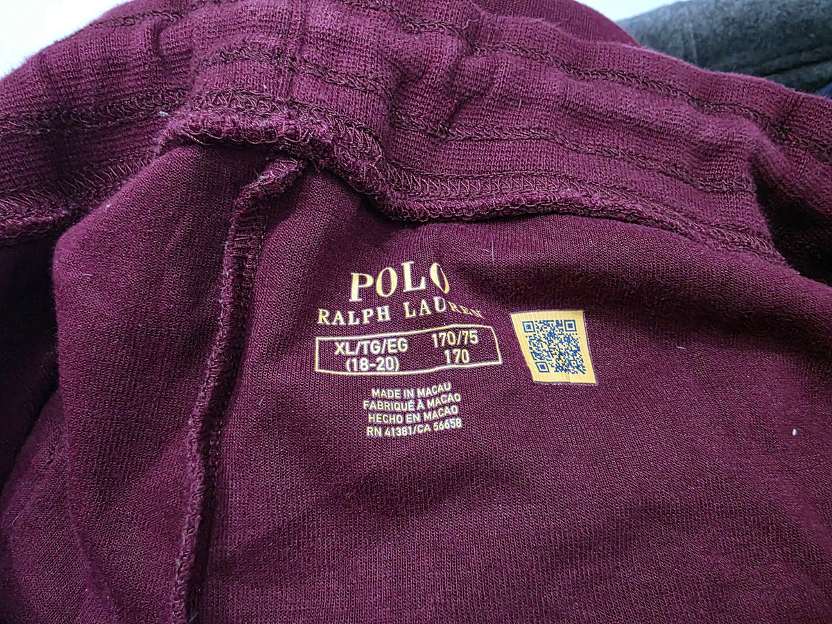 Bermuda Ralph Lauren Adolescente Xl 18-20 Vino (Usado)